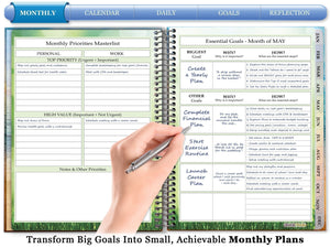 May 2024 to Jun 2025 Planner - Stay Focused Forest