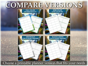 12 MONTH - 2025 PRINTABLE PLANNER BUNDLE - Dated JAN to DEC 2025