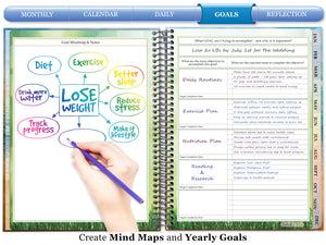 Tools4Wisdom Planner 2025-2026 Calendar - Peacock w Quote