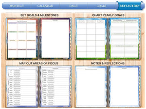 Oct 2024 to Dec 2025 Planner - Ocean Sunset