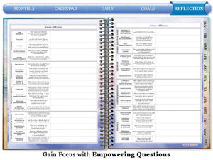 Oct 2024 to Dec 2025 Planner - Red Pattern w Tree