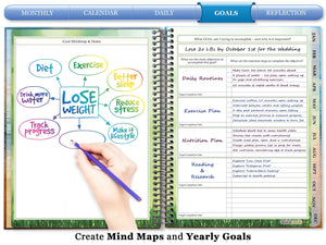 Jan to Dec 2024 Planner - Stay Focused Floral