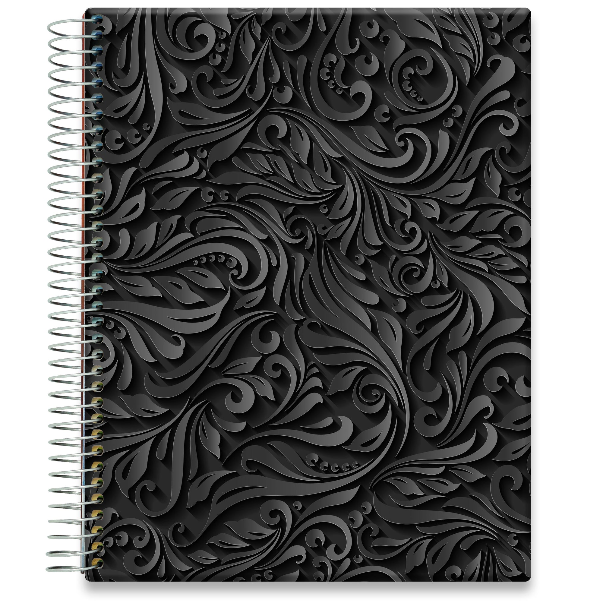 Jan to Dec 2024 Planner - Black Floral