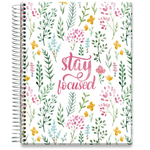 Jan to Dec 2024 Planner - Stay Focused Floral